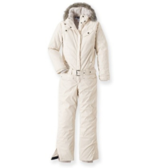 white snow jumpsuit